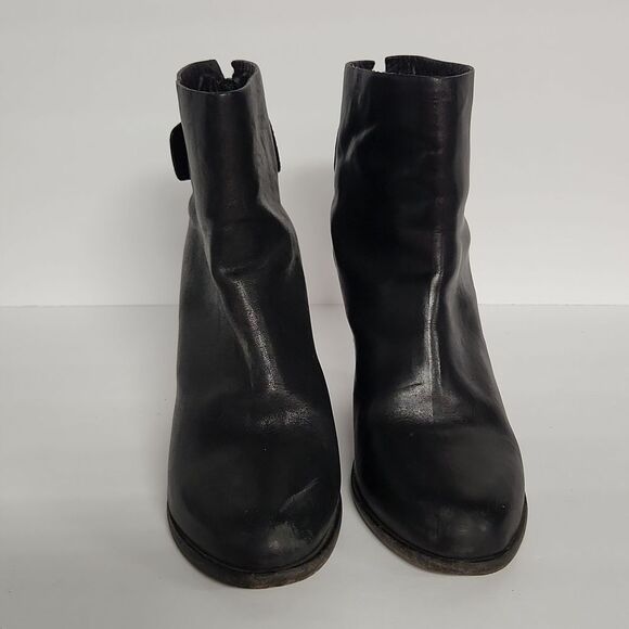 Rag & Bone Kerr Ankle Boot Aso Taylor Swift Zipper Leather Black Moto Boho Hobo
